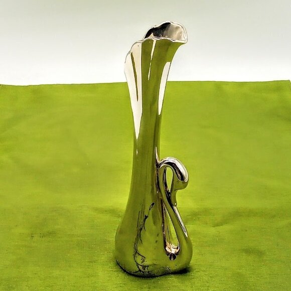 Vintage Silver Swan Bud Vase - Picture 3 of 7
